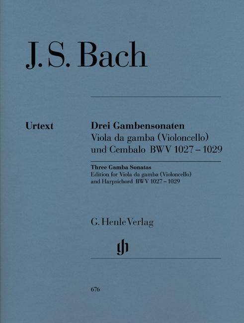 Bach, Johann Sebastian - Drei Gambensonaten BWV 1027-1029 Besetzung: Violoncello und Klavier, Gambe und Klavier