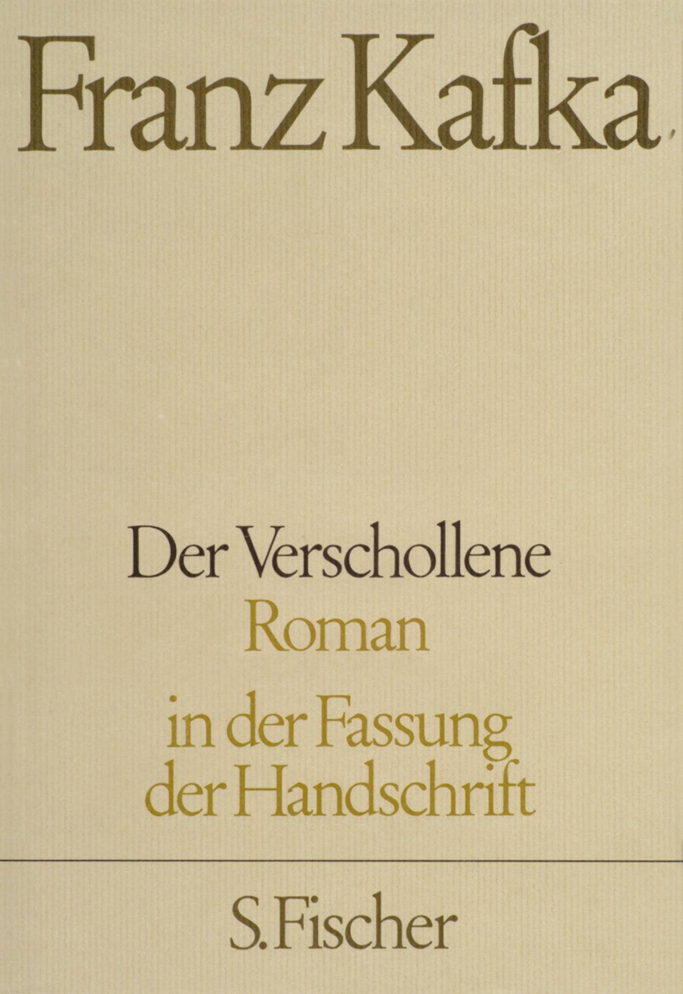 Der Verschollene Roman