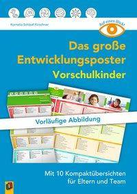 Auf einen Blick: Das große Entwicklungsposter - Vorschulkinder Mit 10 Kompaktübersichten für Eltern und Team