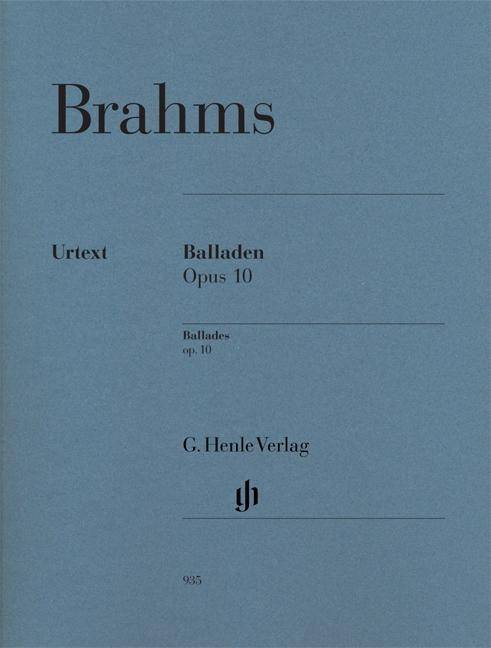 Brahms, Johannes - Balladen op. 10 Besetzung: Klavier zu zwei Händen. Vorw. dtsch.-engl.-französ.