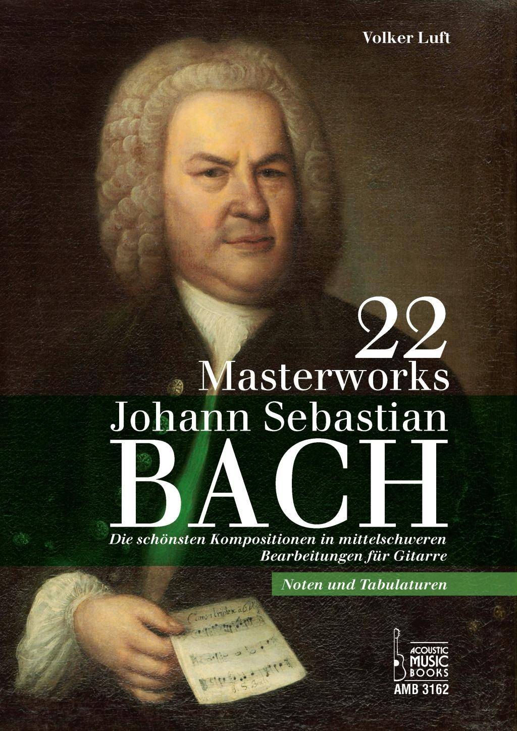 22 Masterworks. Die schönsten Kompositionen in mittelschweren Bearbeitungen für Gitarre. Noten und Tabulaturen