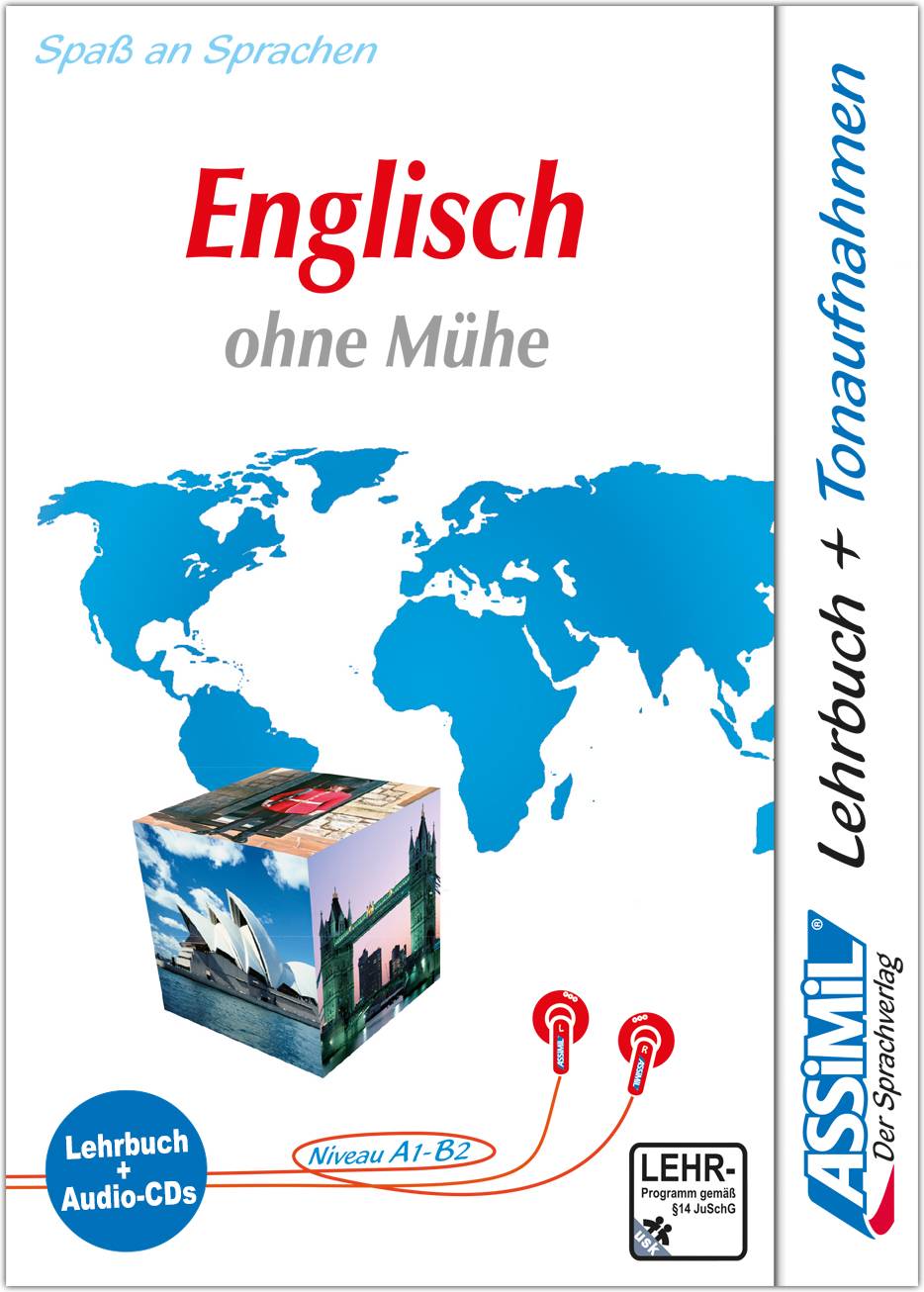 ASSiMiL Englisch ohne Mühe - Audio-Sprachkurs - Niveau A1-B2 Selbstlernkurs in deutscher Sprache, Lehrbuch + 4 Audio-CDs