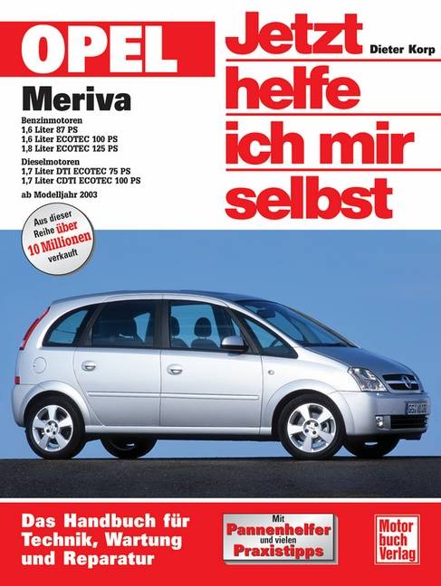 Opel Meriva Benzinmotoren 1,6 Liter 87 PS, 1,6 Liter ECOTEC 100 PS, 1,8 Liter ECOTEC 125 PS. Dieselmotoren 1,7 Liter DTI ECOTEC 75 PS, 1,7 Liter CDTI