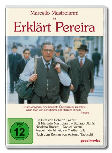 Erklärt Pereira, 1 DVD Regie: Robert Faenza, Schauspieler: Marcelo Mastroianni, F 1995, FSK ab 12, DVD-Video, Dt