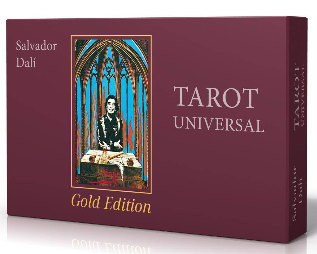 Salvador Dali Tarot Universal, Tarotkarten Gold Edition - Set: Buch und Karten mit Goldschnitt (limitierte Auflage)