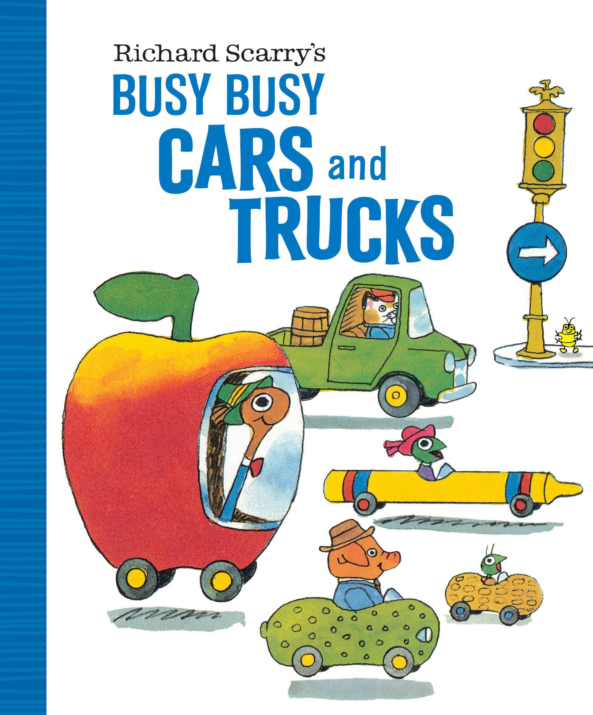Richard Scarry's Busy Busy Cars and Trucks Board Book, Little Golden Board Book