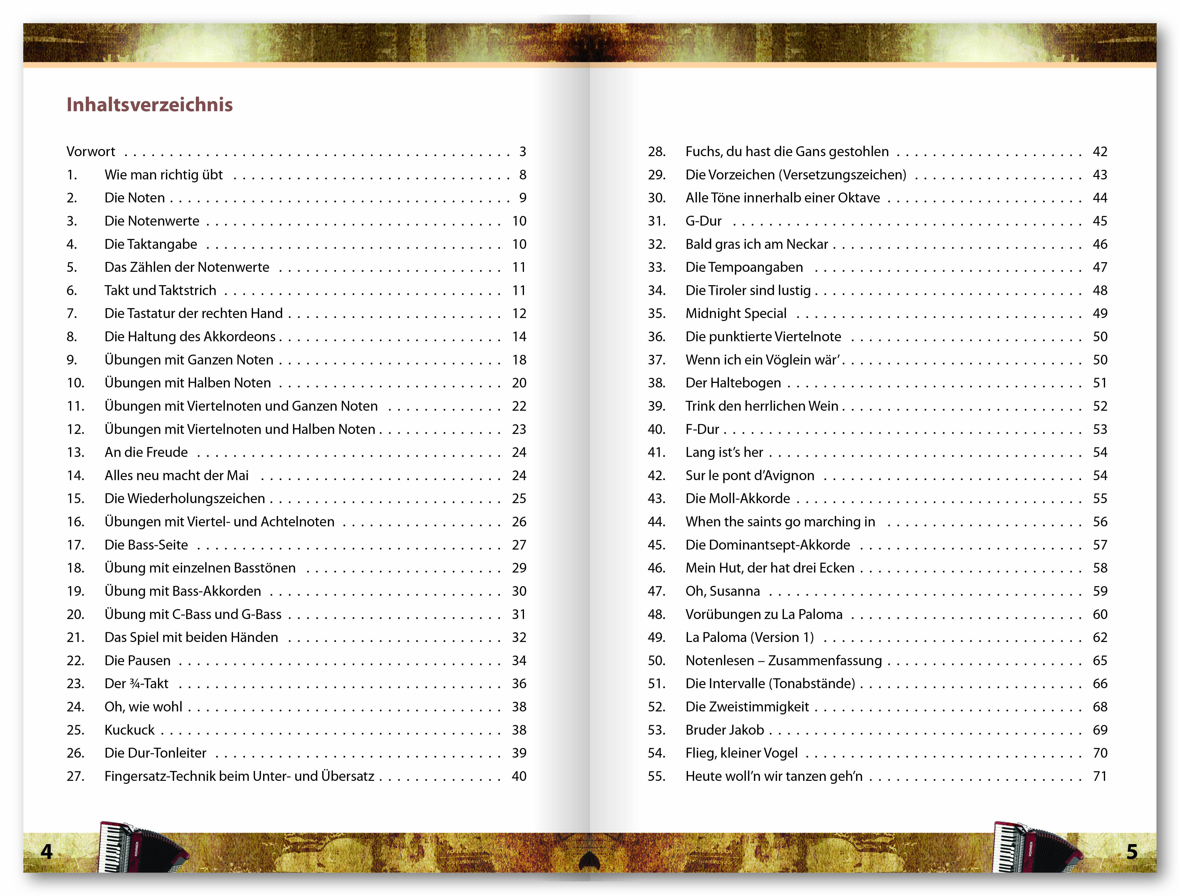 Das große Akkordeonbuch, mit CD Für Anfänger & Fortgeschrittene. Zahlreiche bekannte Spielstücke & Übungen. Haltung, Balgführung & Musiktheorie.