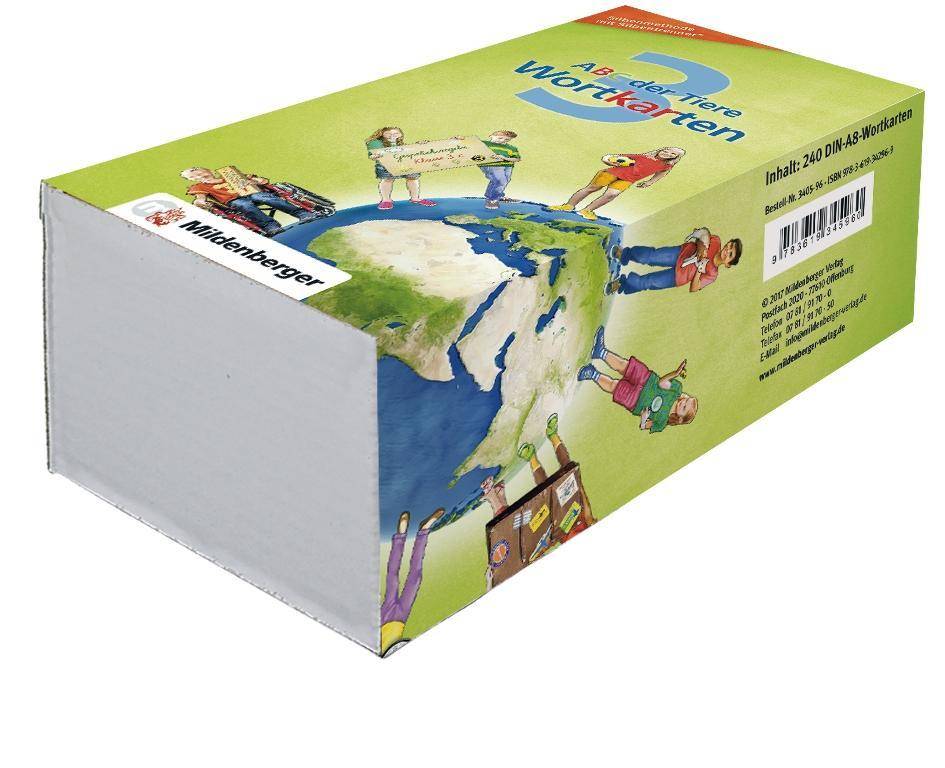 3. Schuljahr, Wortkarten in 5-Fächer-Lernbox ABC der Tiere - Neubearbeitung