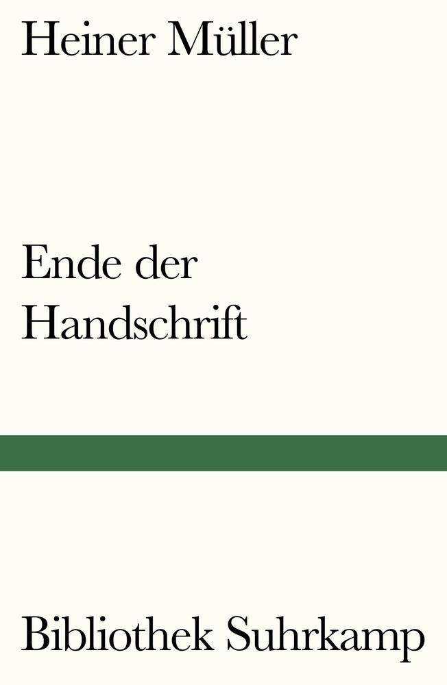 Ende der Handschrift Gedichte
