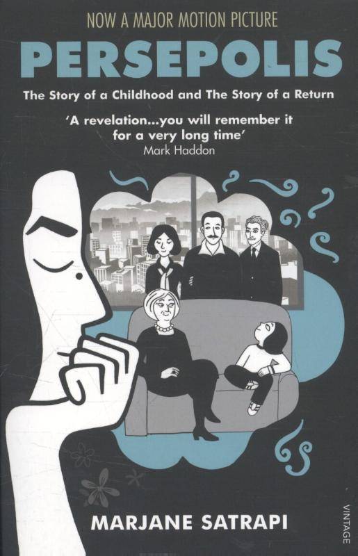 Persepolis, English edition. Pt.1+2 The Story of a Childhood and The Story of a Return. Winner of the Comic des Jahres 2004