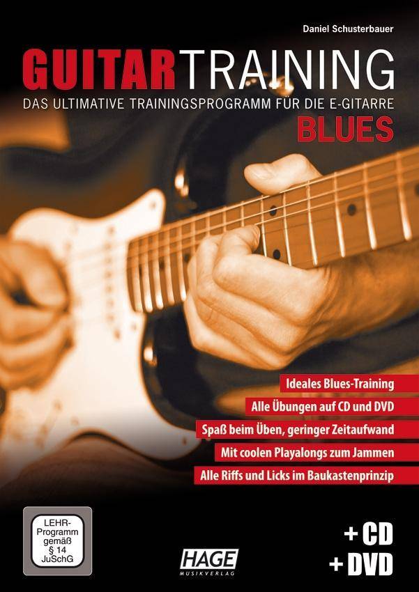 Guitar Training Blues, mit Audio-CD u. DVD Das ultimative Trainingsprogramm für die E-Gitarre. Ideales Blues-Training. Alle Übungen auf CD und DVD