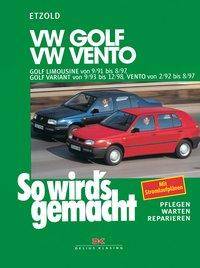 VW Golf Limousine von 9/91 bis 8/97, Golf Variant von 9/93 bis 12/98, Vento von 2/92 bis 8/97 Benziner