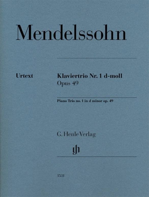 Mendelssohn Bartholdy, Felix - Klaviertrio Nr. 1 d-moll op. 49 Besetzung: Klaviertrios