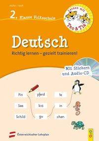 Lernen mit Teo und Tia Deutsch  2. Klasse Volksschule mit CD Richtig lernen  gezielt trainieren!