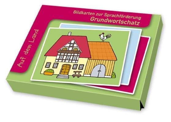 Grundwortschatz: Auf dem Land (Bildkarten) 32 Karten mit Begleitheft, Bildkarten zur Sprachförderung - Bildkarten zur Sprachförderung: Grundwortscha