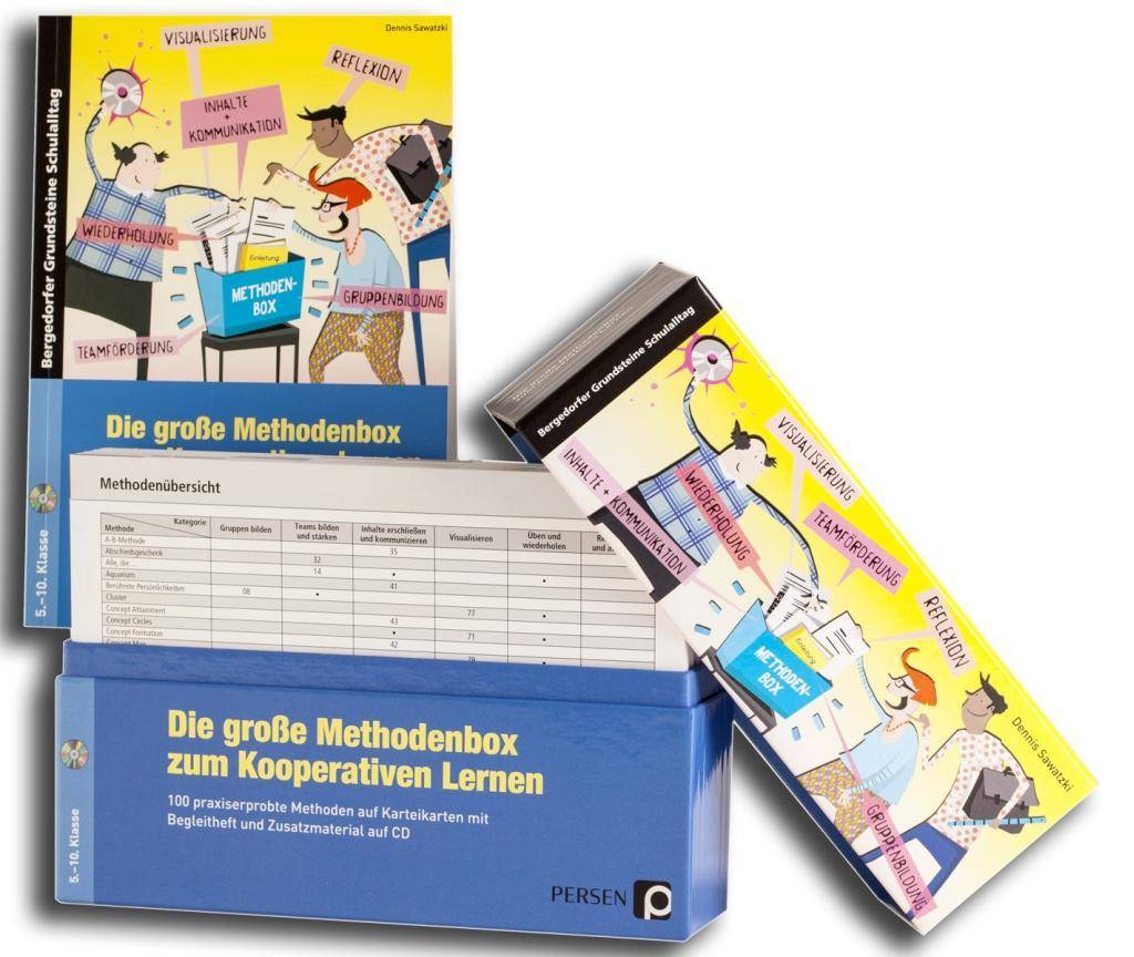 Die große Methodenbox zum Kooperativen Lernen 100 praxiserprobte Methoden auf Karteikarten mit Begleitheft und Zusatzmaterial auf CD (5. bis 10. Klas