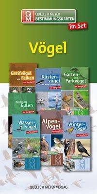 Bestimmungskarten-Set Vögel, 7 Teile 7 Tle, Quelle & Meyer Bestimmungskarten