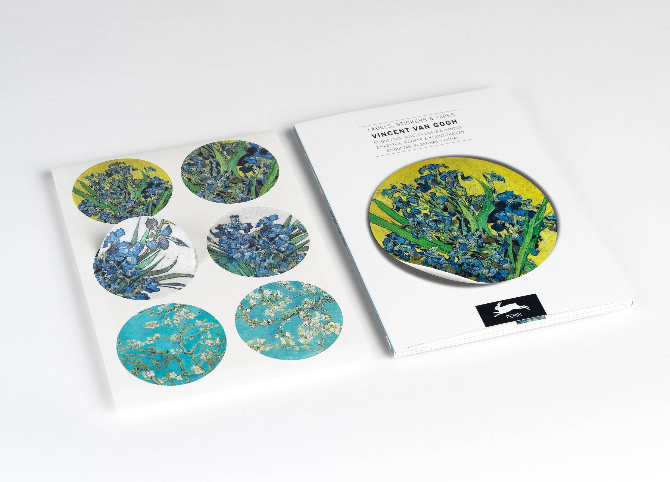 Vincent van Gogh Label and Sticker Book. Zweisprachige Ausgabe