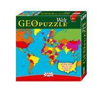 GeoPuzzle - Welt AMIGO - Kinderspiel / 68 Puzzle-Teile (66 x 31,5 cm) in Form von Ländern