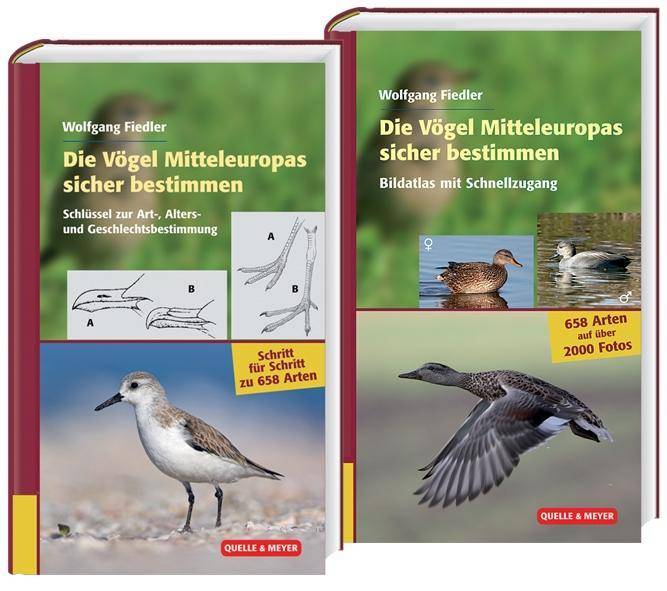 Die Vögel Mitteleuropas sicher bestimmen, 2 Bände Schritt für Schritt zur richtigen Arterkennung