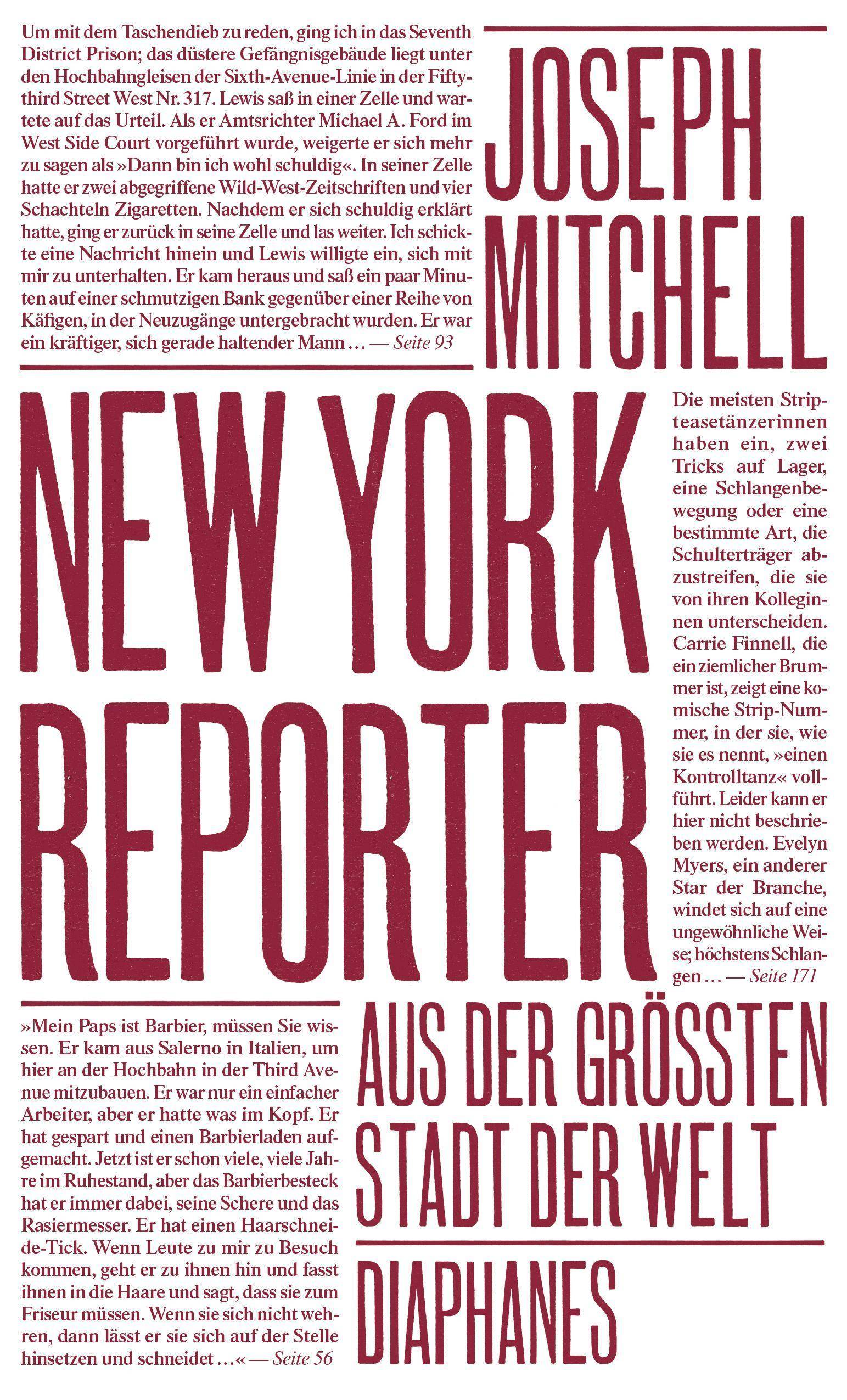 New York Reporter Aus der größten Stadt der Welt