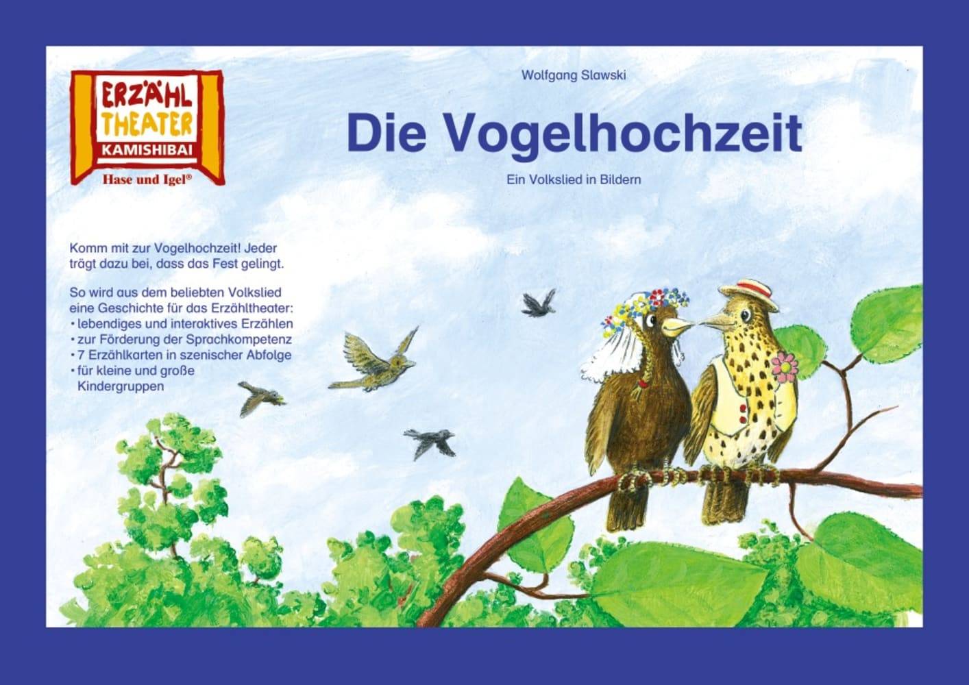 Kamishibai: Die Vogelhochzeit 7 Bildkarten für das Erzähltheater