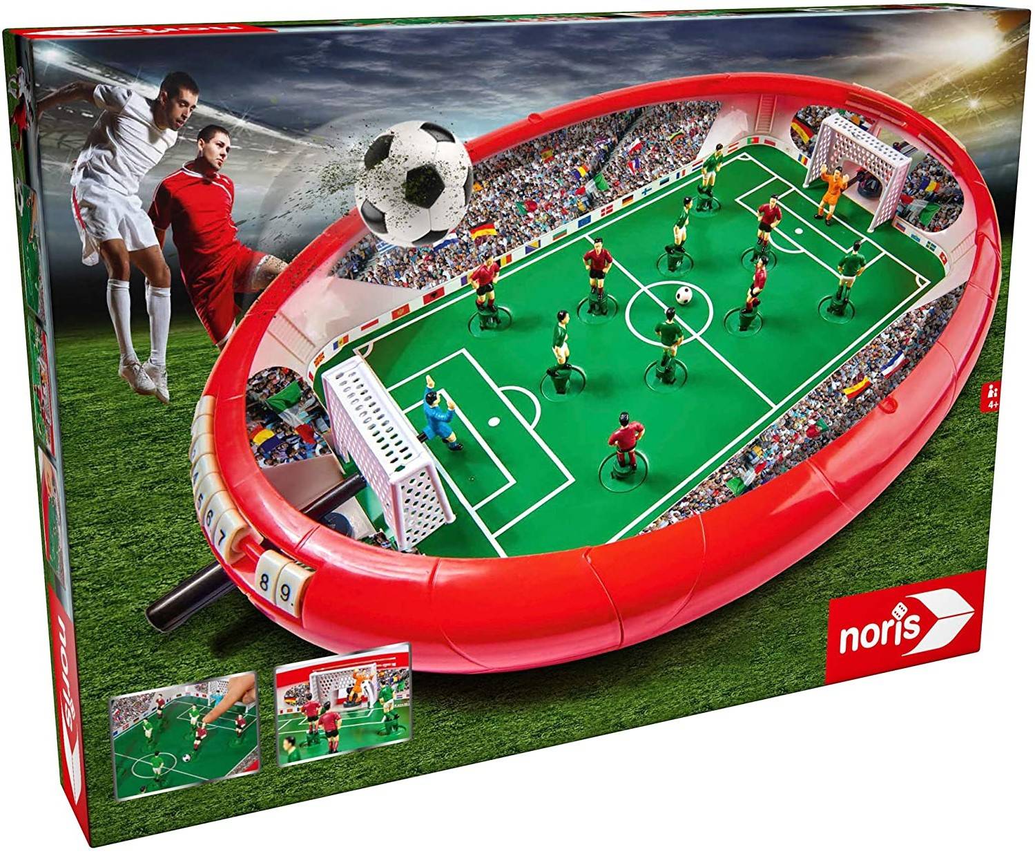 Noris 606178712 - Fußball Arena, Tisch-Fußball, 55x41x8 cm Aktionsspiel
