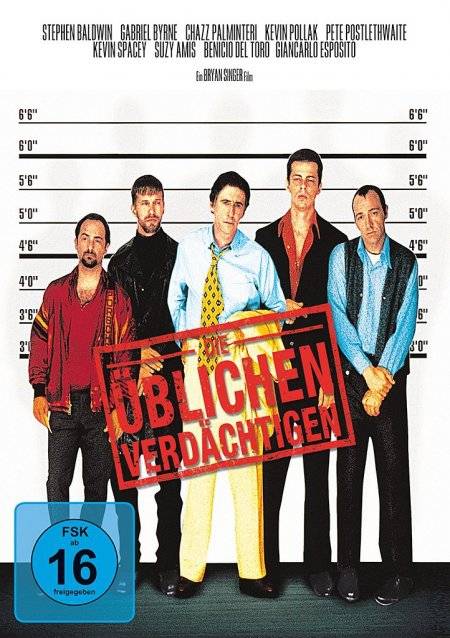 Die üblichen Verdächtigen USA 1996, FSK ab 16, DVD-Video, Dt/engl