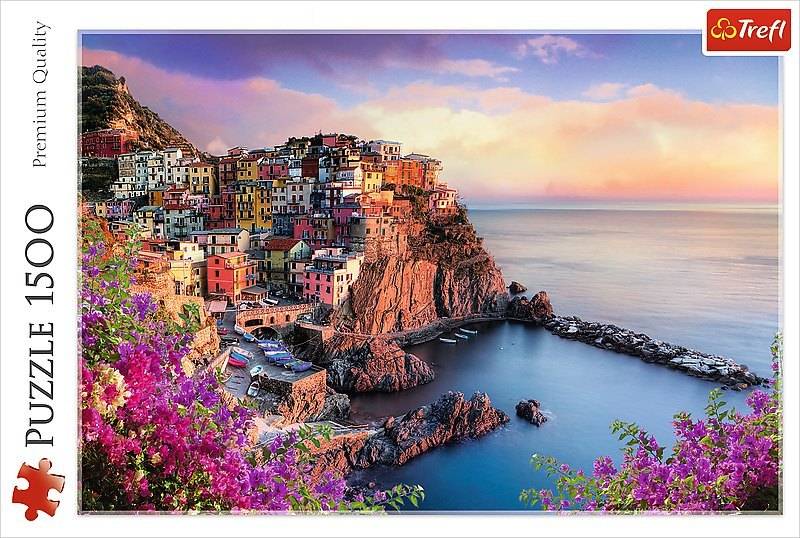 Manarola im Sonnenuntergang (Puzzle)