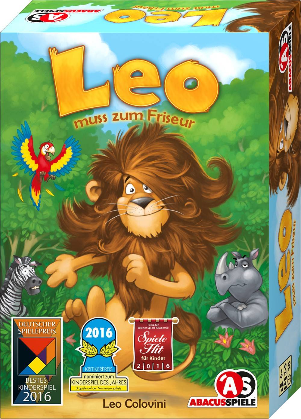 Leo muss zum Friseur Auf der Nominierungsliste zu Kinderspiel des Jahres 2016