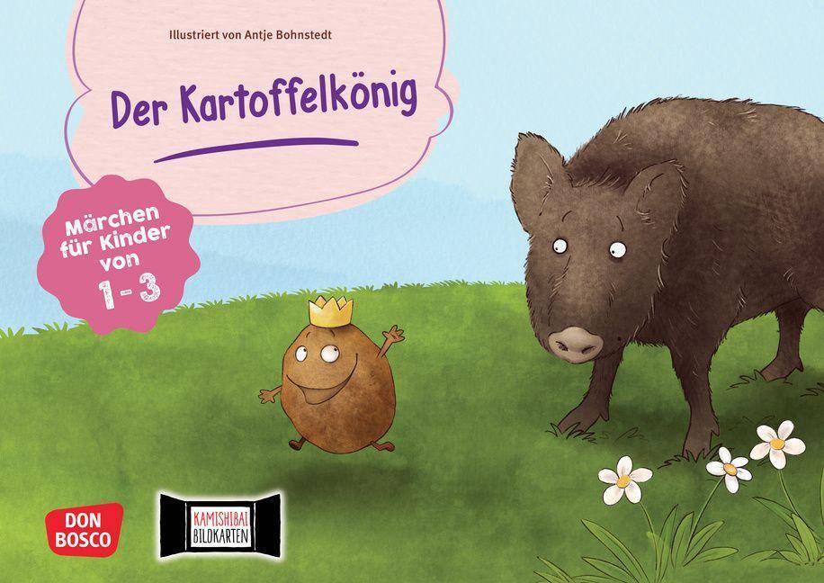 Der Kartoffelkönig. Kamishibai Bildkartenset. Ein Märchen für die Kleinsten. Kamishibai-Set mit Mitmach-Ideen und Erzähltipps. Für Kinder von 1 -