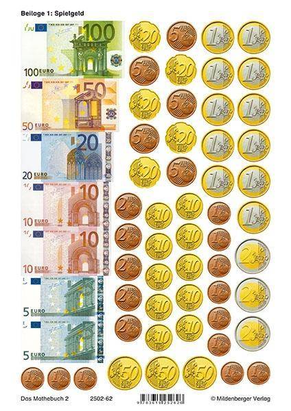 EURO-Spielgeld bis 100, 10 Bogen Euro-Spielgeld bis 100,10er-Pack