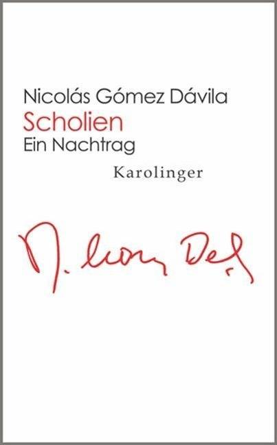 Scholien Ein Nachtrag