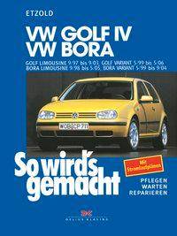 VW Golf IV, VW Bora Golf Limousine 9/97 bis 9/03, Golf Variant 5/99 bis 5/06. Bora Limousine 9/98 bis 5/05, Bora Variant 5/99 bis 9/04
