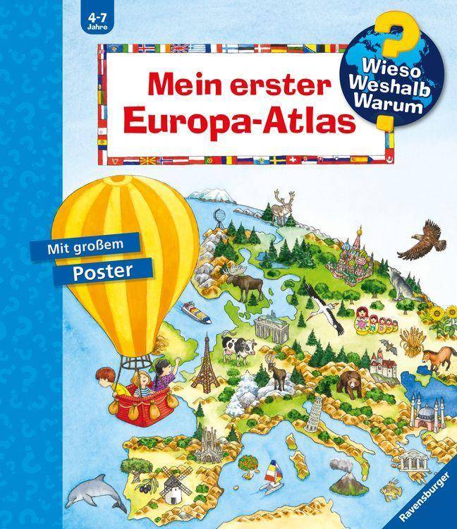 Mein erster Europa-Atlas Mit großem Poster, Wieso? Weshalb? Warum? Sonderband