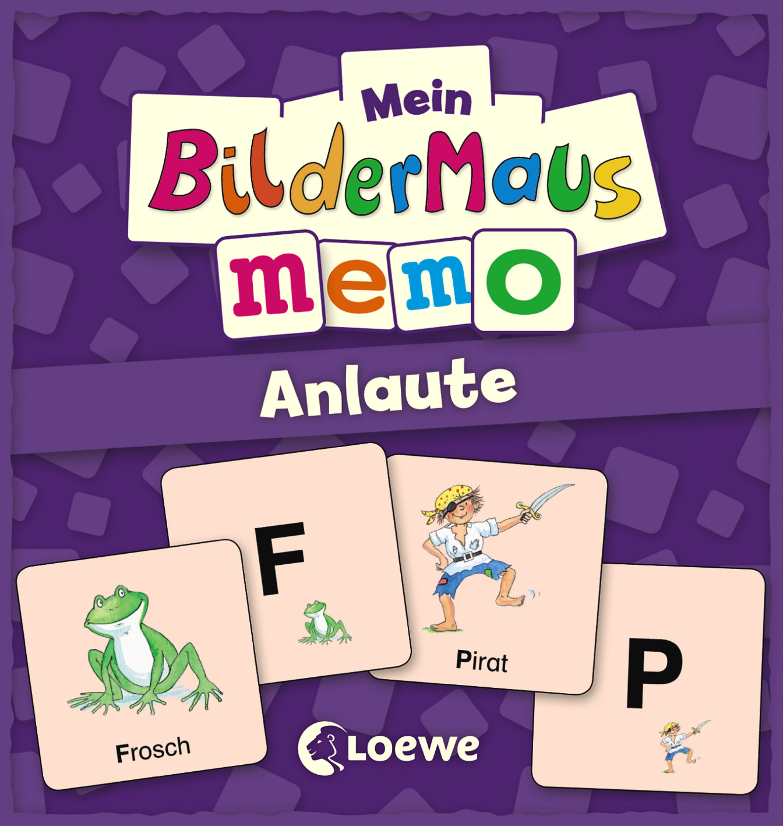 Mein Bildermaus-Memo - Anlaute Spieleranzahl: 2-4, Spieldauer (Min.): beliebig, Gedächtnisspiel, Mandala-Lichterzauber