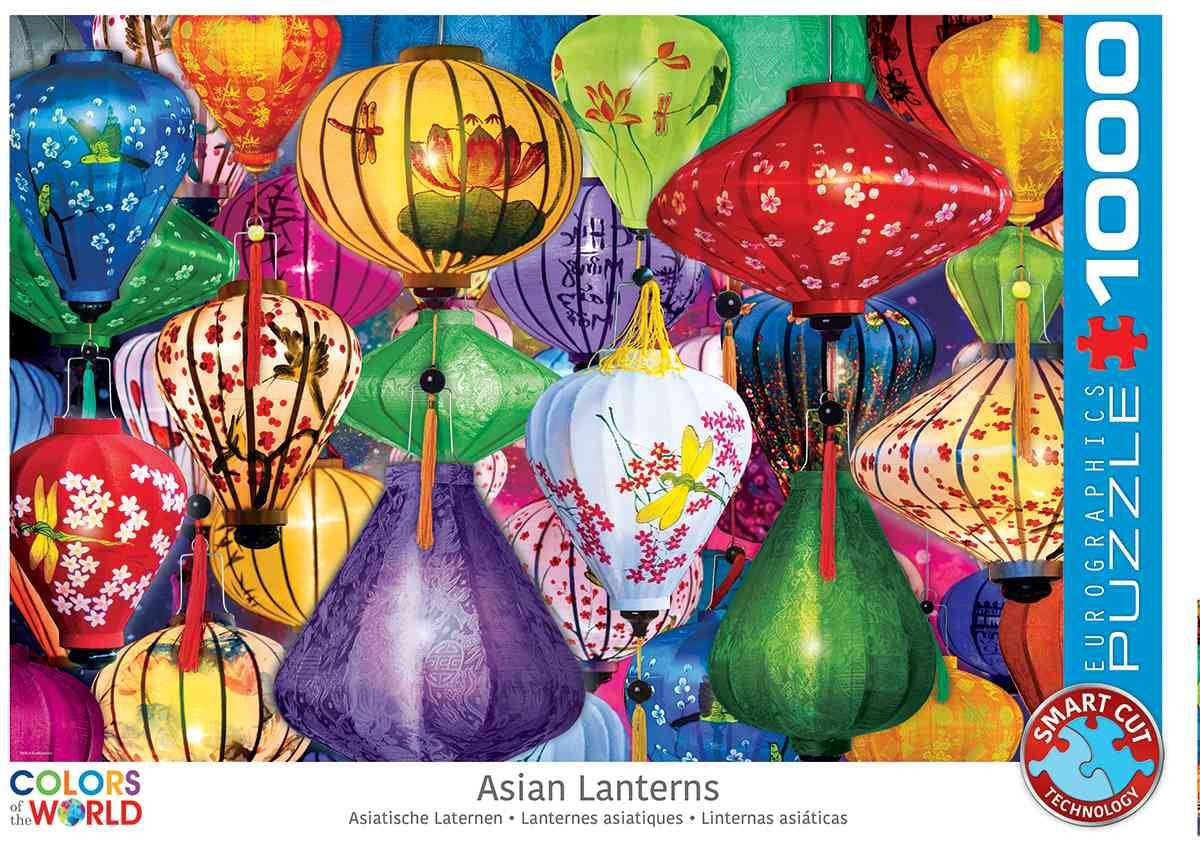 Eurographics 6000-5469 - Asiatische Laternen, Puzzle Asiatische Laternen, Anzahl Teile: 1000, Maße (B/H): 68 x 48 cm, Eurographics-Puzzle, Smart Cut