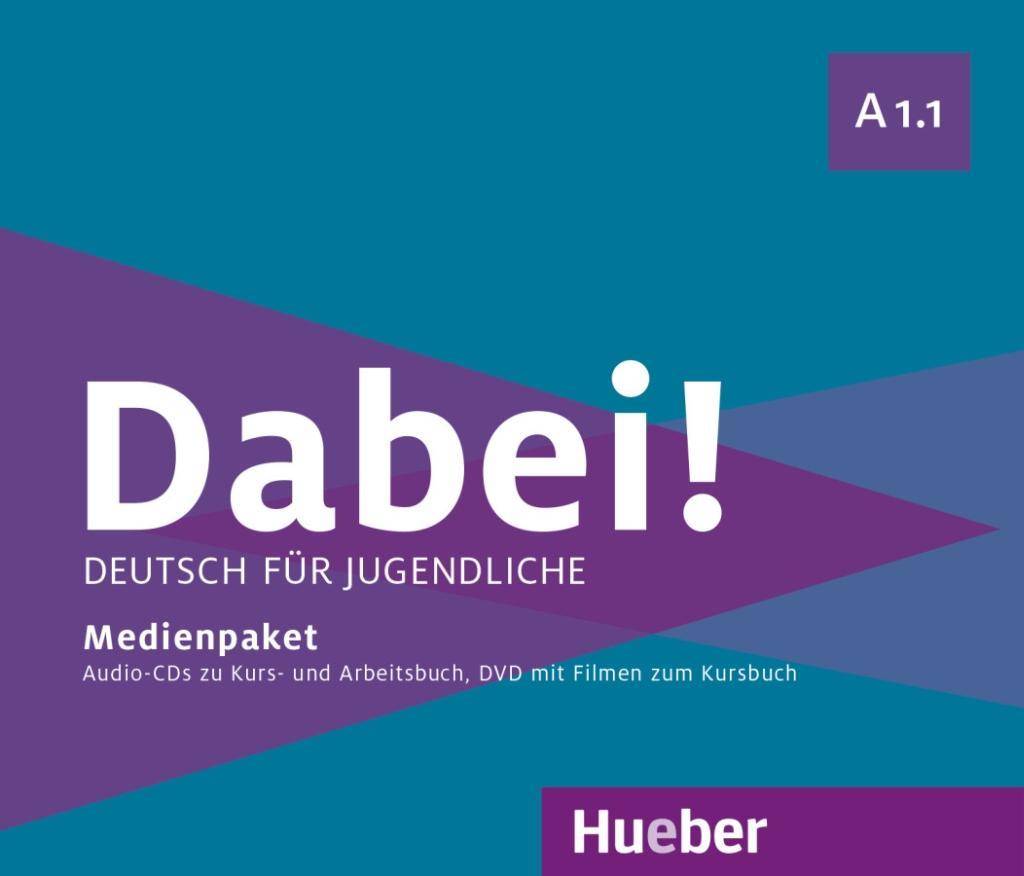 Dabei! - Deutsch für Jugendliche A1.1 - Medienpaket, 2 Audio-CDs zum Kursbuch und eine Audio-CD zum Arbeitsbuch sowie eine DVD mit Filmen zum