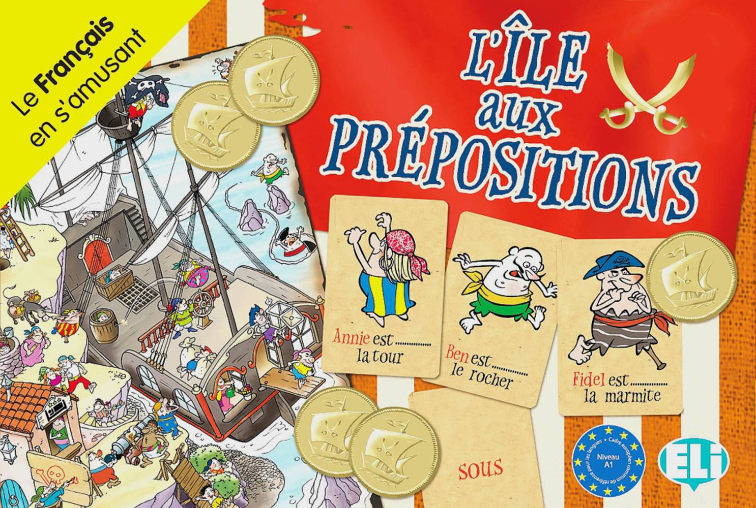 L'Île aux prépositions (Spiel) Niveau A1