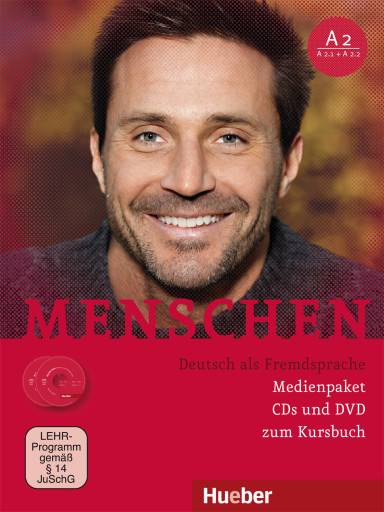 Medienpaket, 2 Audio-CDs + 1 DVD (zum Kursbuch) Niveau A2 (A2.1+A2.2)