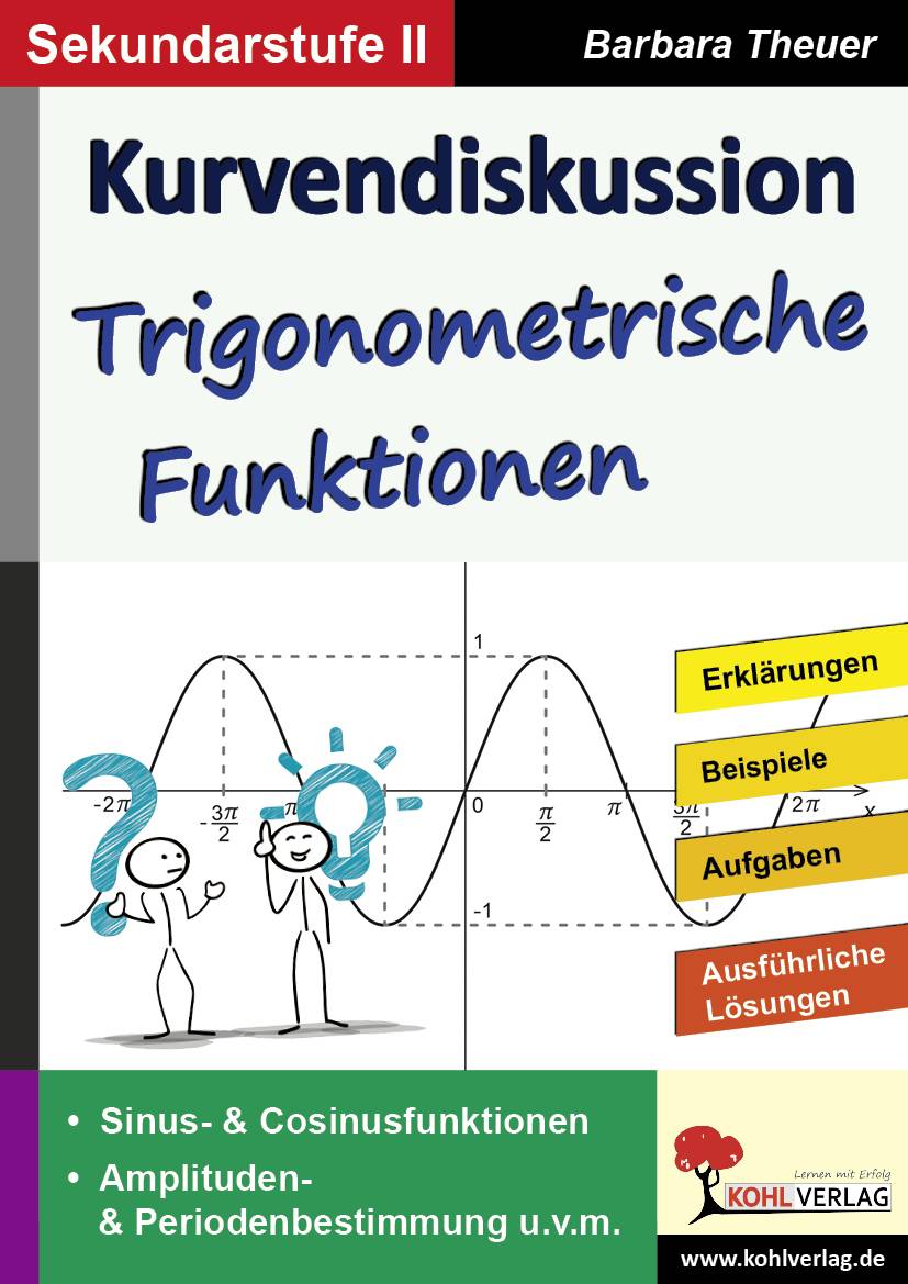 Kurvendiskussion / Trigonometrische Funktionen Sinus- & Kosinusfunktionen. Amplituden- & Periodenbestimmung u.v.m.. Erklärungen, Beispiele
