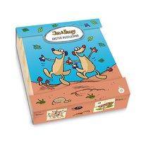 Trötsch Jan und Henry Erster Puzzlespass Holz in praktischer Schiebebox als Reisespiel geeignet