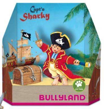 Bullyland 18900 - Käptn Sharky mit Schatzkiste, Geschenkset