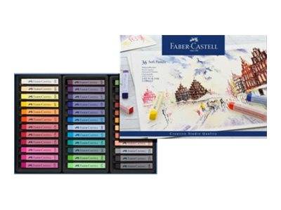 FABER-CASTELL STUDIO QUALITY - Farbstift - Soft Pastell - gemischte Farben (Packung mit 36)
