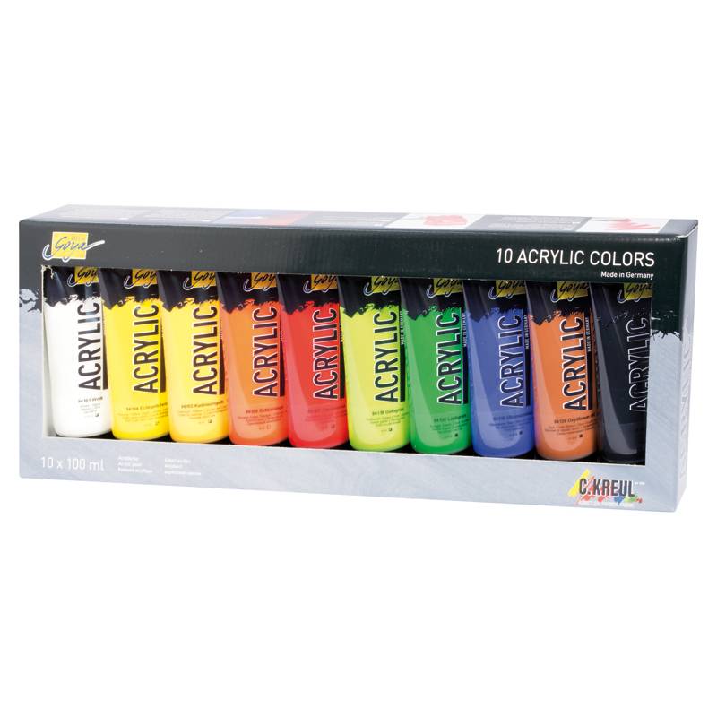 KREUL Acrylfarbe SOLO Goya Acrylic, 100 ml, 10er-Set