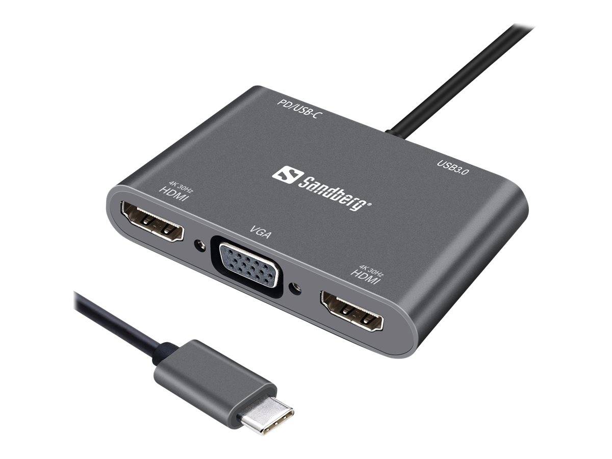 Sandberg USB-C Dock - Dockingstation - USB-C