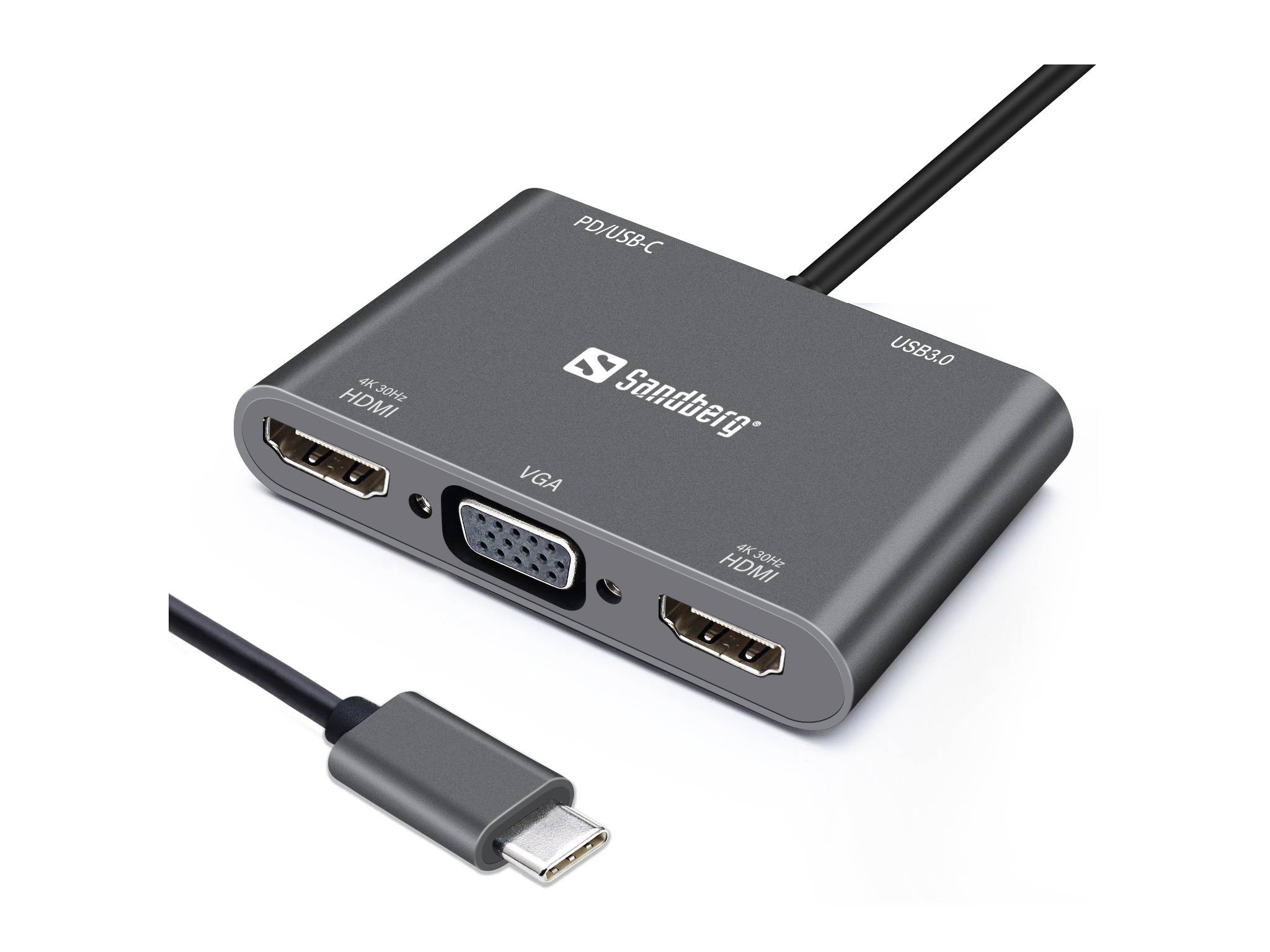 Sandberg USB-C Dock - Dockingstation - USB-C