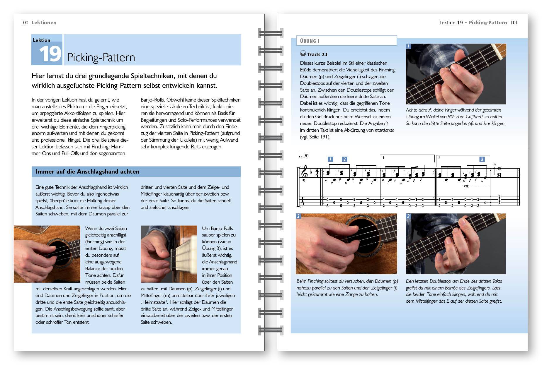 Ukulele - Der Komplettkurs, C-Stimmung, mit Audio-CD Grundlegende Spieltechniken, Übungen, Kurze, einfache Lektionen