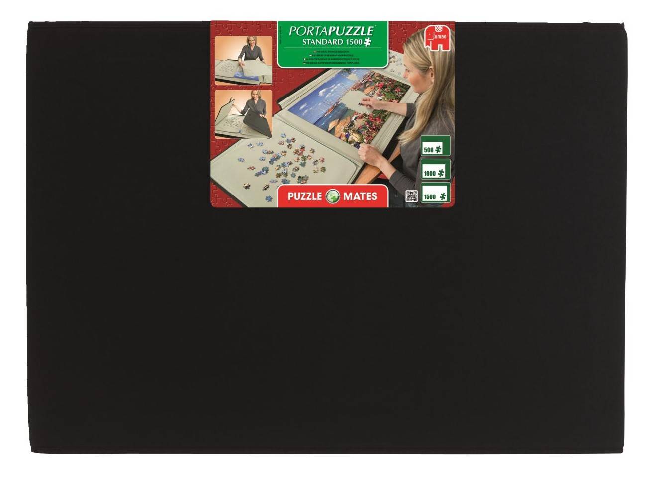 Jumbo 10806 - Puzzle Mates, Portapuzzle Standard, 1500 Teile Die ideale Aufbewahrungs- und Transportlösung für Puzzle