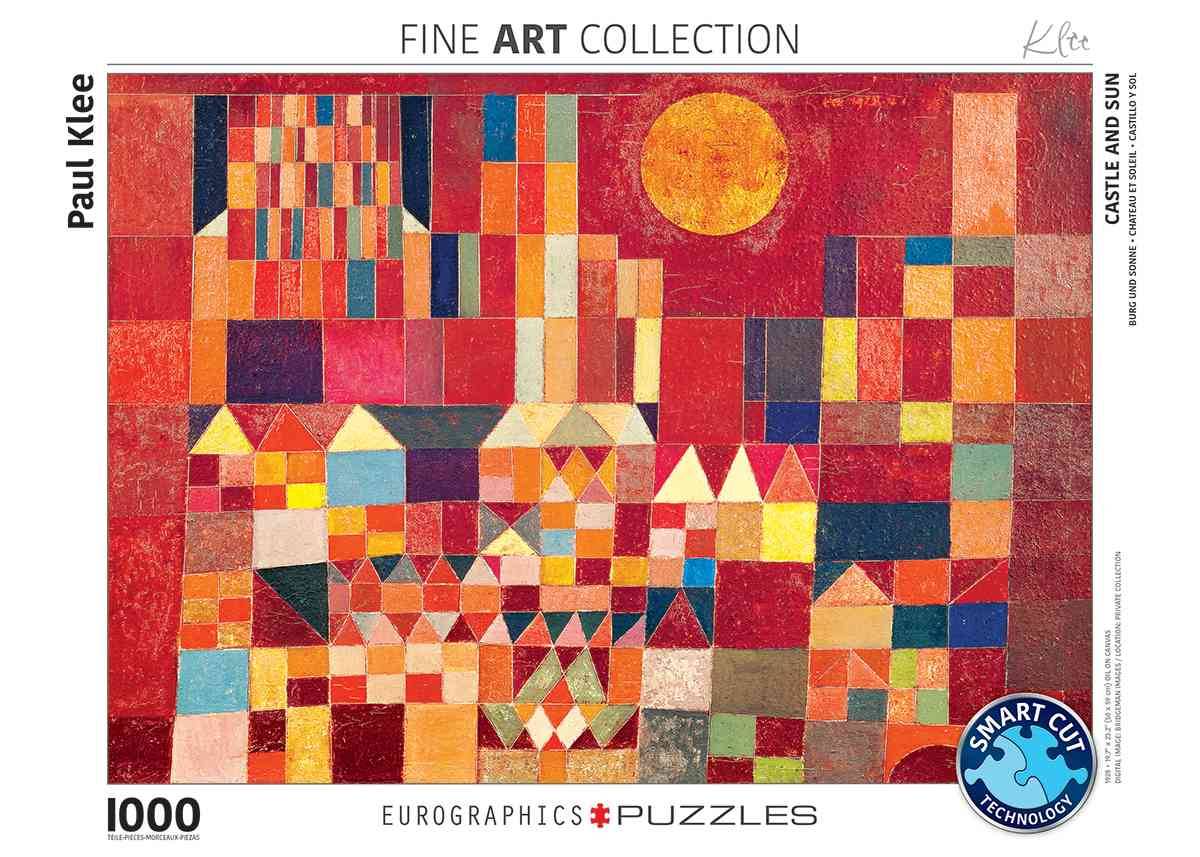 Eurographics 6000-0836 - Burg und Sonne von Paul Klee, Puzzle Burg und Sonne von Paul Klee, Anzahl Teile: 1000, Maße (B/H): 68 x 48 cm, Eurographics-